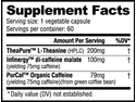Nutrabio CaffPlus Supplement Facts