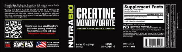 Creatine Monohydrate 100% Pure Micronized