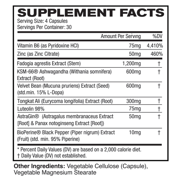 astroflav elevated test booster supplement facts