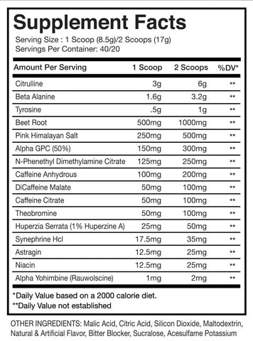 Mission Pre Workout High Stim