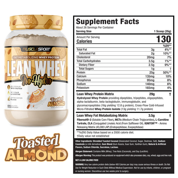 Lean Whey Isolate Protein- Hydrolized