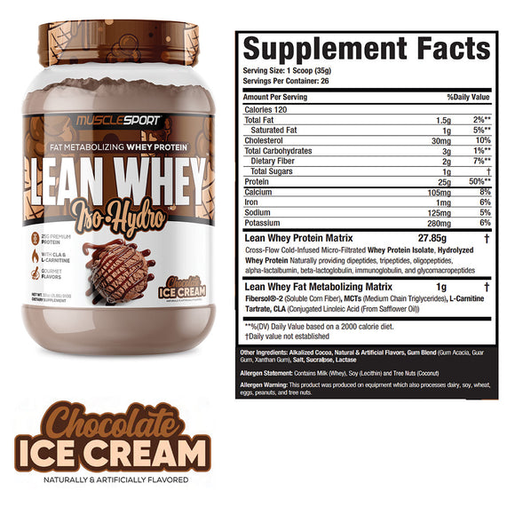 Lean Whey Isolate Protein- Hydrolized