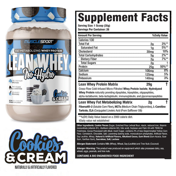 Lean Whey Isolate Protein- Hydrolized