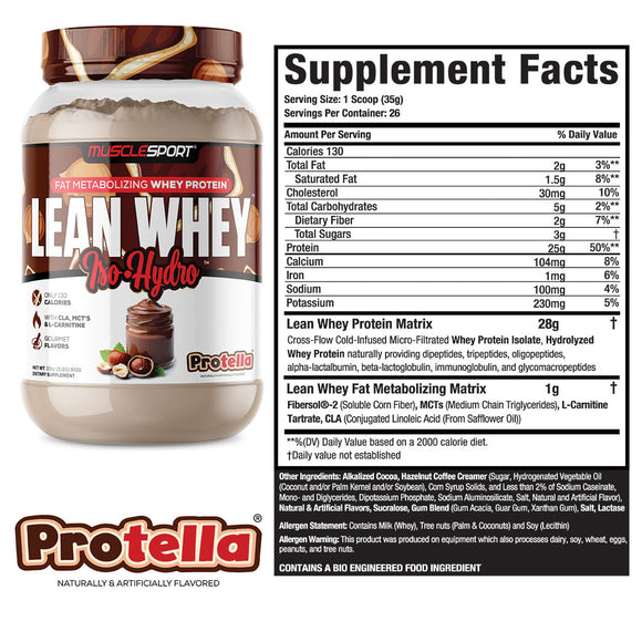 Lean Whey Isolate Protein- Hydrolized