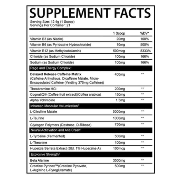 Inhuman Pre Workout