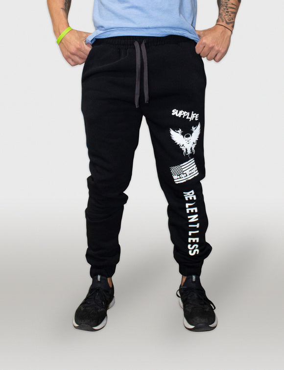 SuppLife RELENTLESS Joggers Black