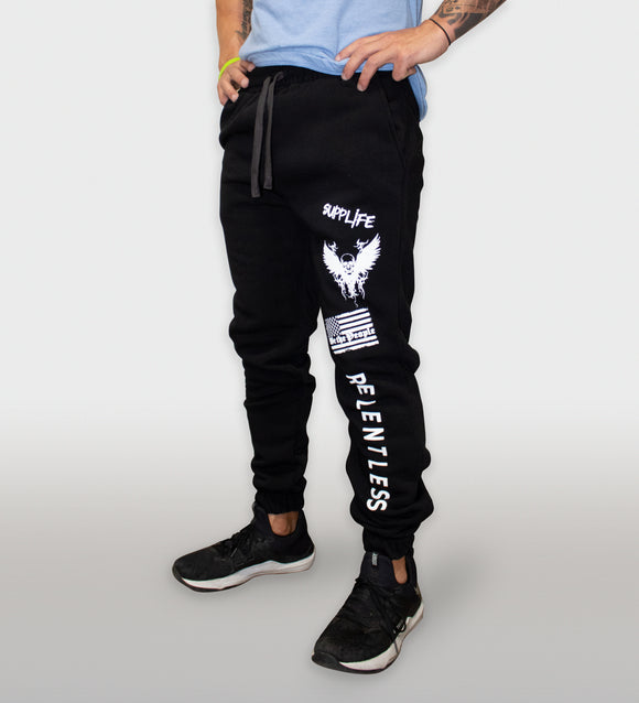 SuppLife RELENTLESS Joggers Black
