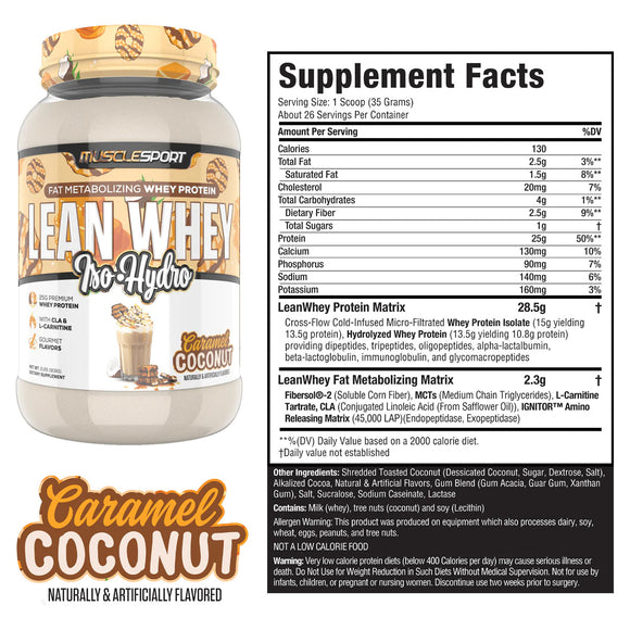 Lean Whey Isolate Protein- Hydrolized
