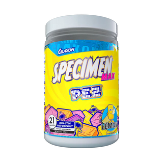 glaxon pez specimen max preworkout container