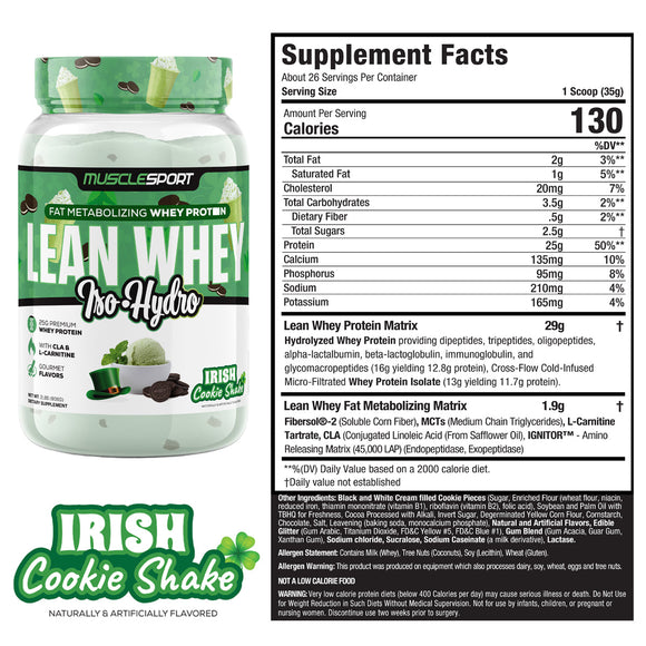 Lean Whey Isolate Protein- Hydrolized