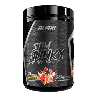 alpha supps stim junky pre workout watermelon strawberry