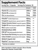 t rise test booster bottle by alpha supps supplement facts