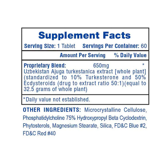 Turkesterone 650 60ct