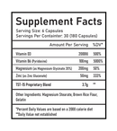 TST 15 Testosterone Booster Supplement Facts