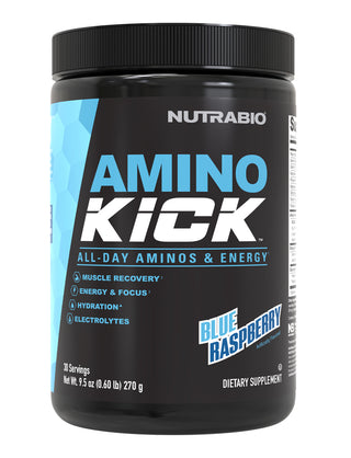 NutraBio - Amino Kick - BCAA, Aminos, Energy and Focus
