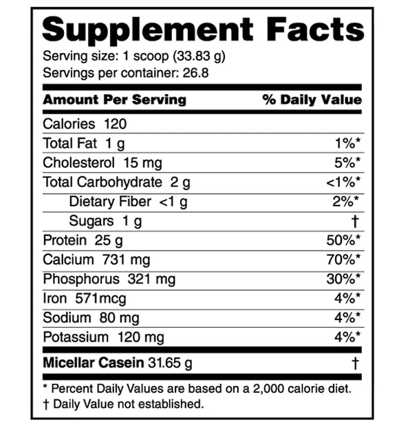 NutraBio Micellar Casein Protein 2lb